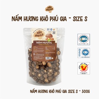 Nấm Hương Khô Cao Cấp Size S | Nấm Phú Gia