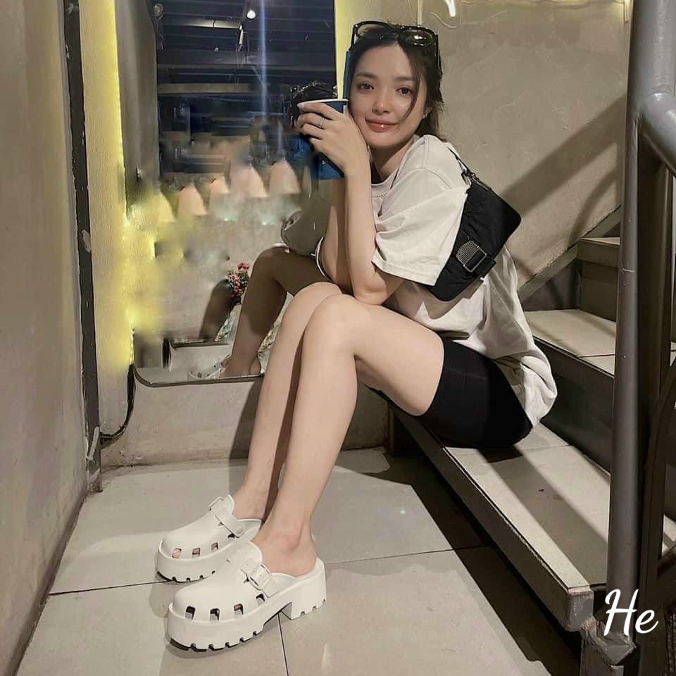 Sục nhựa CNK siêu nhẹ, quai đai nâng đế 5cm