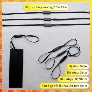 Dây tag quần áo, dây treo mác, thẻ bài chất liệu Ruy băng cao cấp_Nhận In dây treo khắc Logo theo yêu cầu