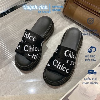 Dép nữ quai chéo độn đế, tăng chiều cao - dép chloe