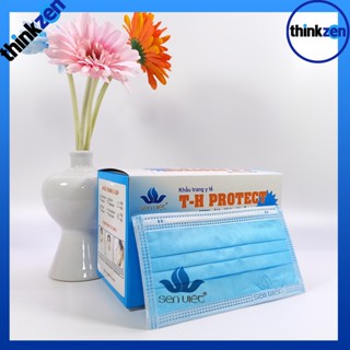 Khẩu trang y tế 5 lớp Sen Việt T-H Protect, hộp 50 cái, kháng khuẩn, chống bụi