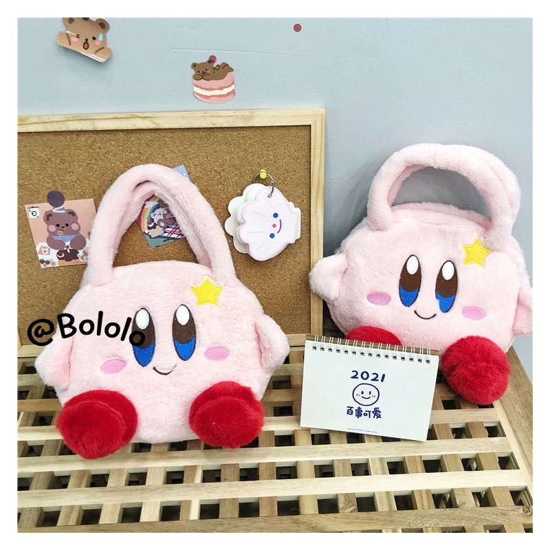 Bololo Túi Xách Đeo Vai Phối Lông Kiểu Hàn Quốc Dễ Thương Cho Bé Gái
