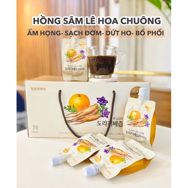Hồng sâm hoa lê chuông cho người lớn