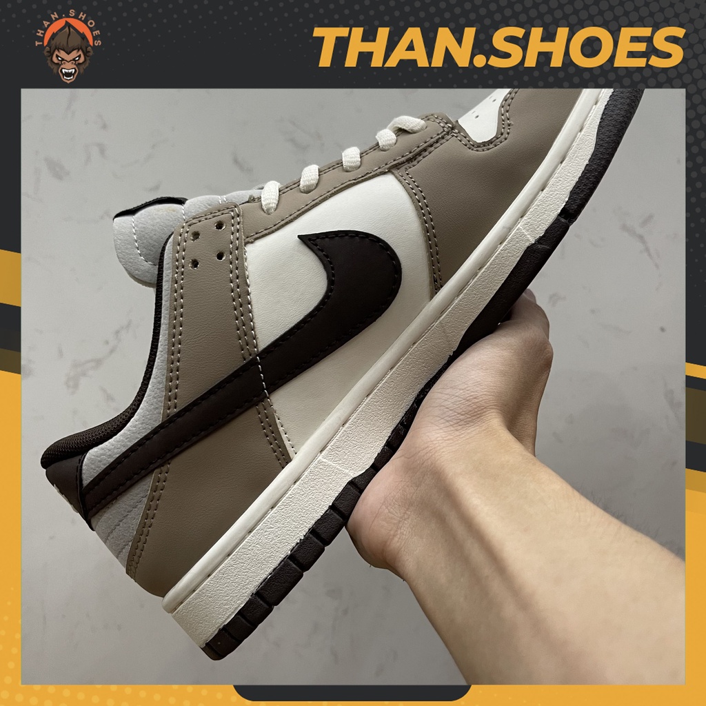 Giày SB Dunk Low Steamboy OST x Otomo Katsuhiro, SB Nâu Trắng Móc Đen - Than.Shoes