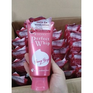 Sữa rửa mặt Sạch sâu Sáng hồng Senka Perfect Whip Colagen 100g/chai