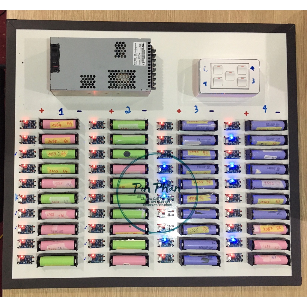 Cell pin 18650 Samsung 30B cũ tháo máy màu xanh nõn chuối - Cam kết chuẩn dung lượng
