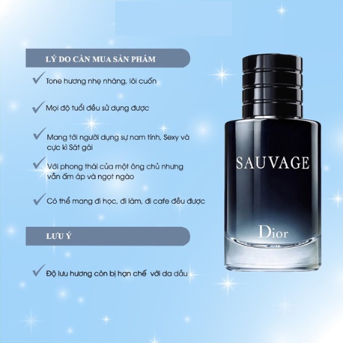 Nước Hoa Nam Dior Sauvage - Hương Thơm Của Đàn Ông Lịch Lãm - Teen_Perfume