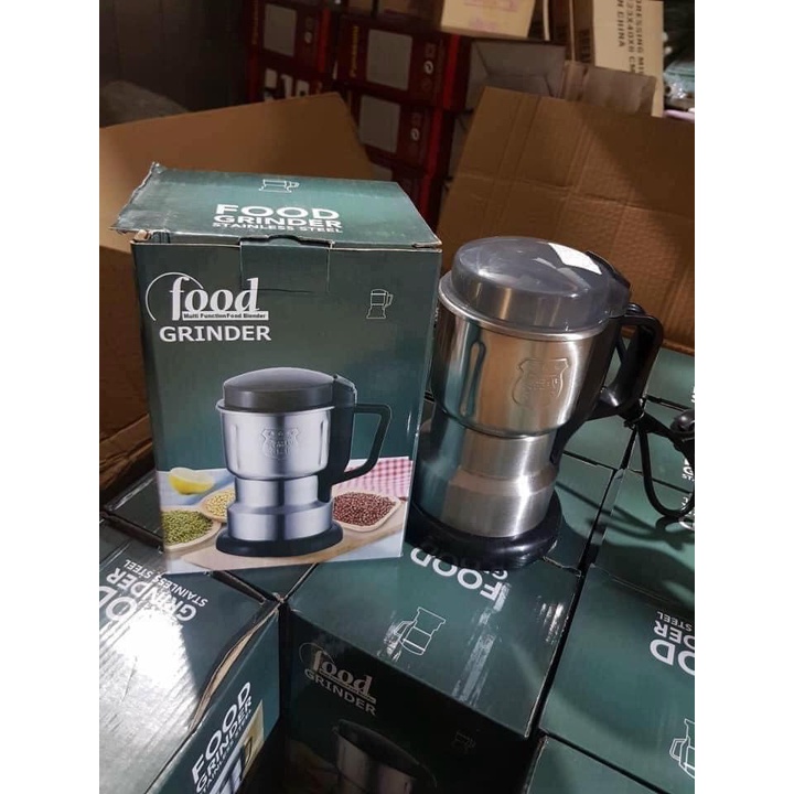 Máy xay hạt khô, xay bột, gia vị cà phê đa năng,8lưỡi dao cực bén, chất liệu cối inox,