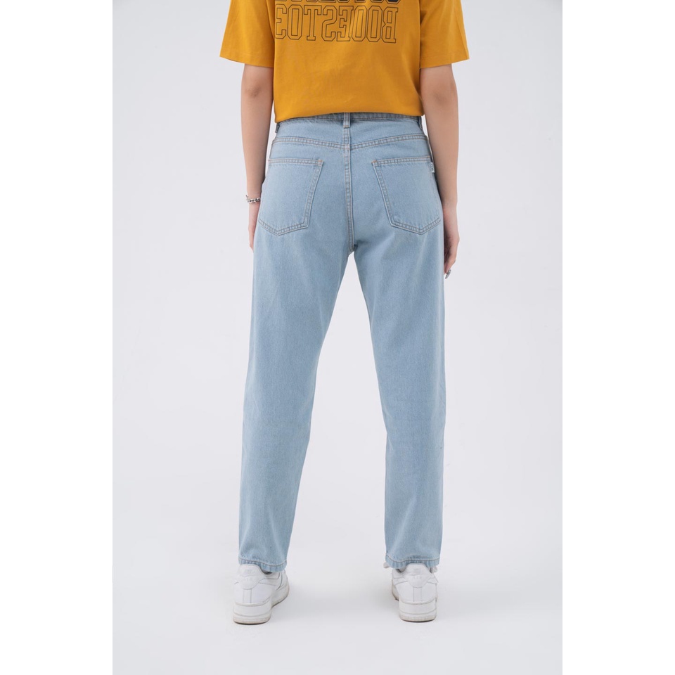 Quần Jeans Nữ BOO Dáng Mom Jeans Basic