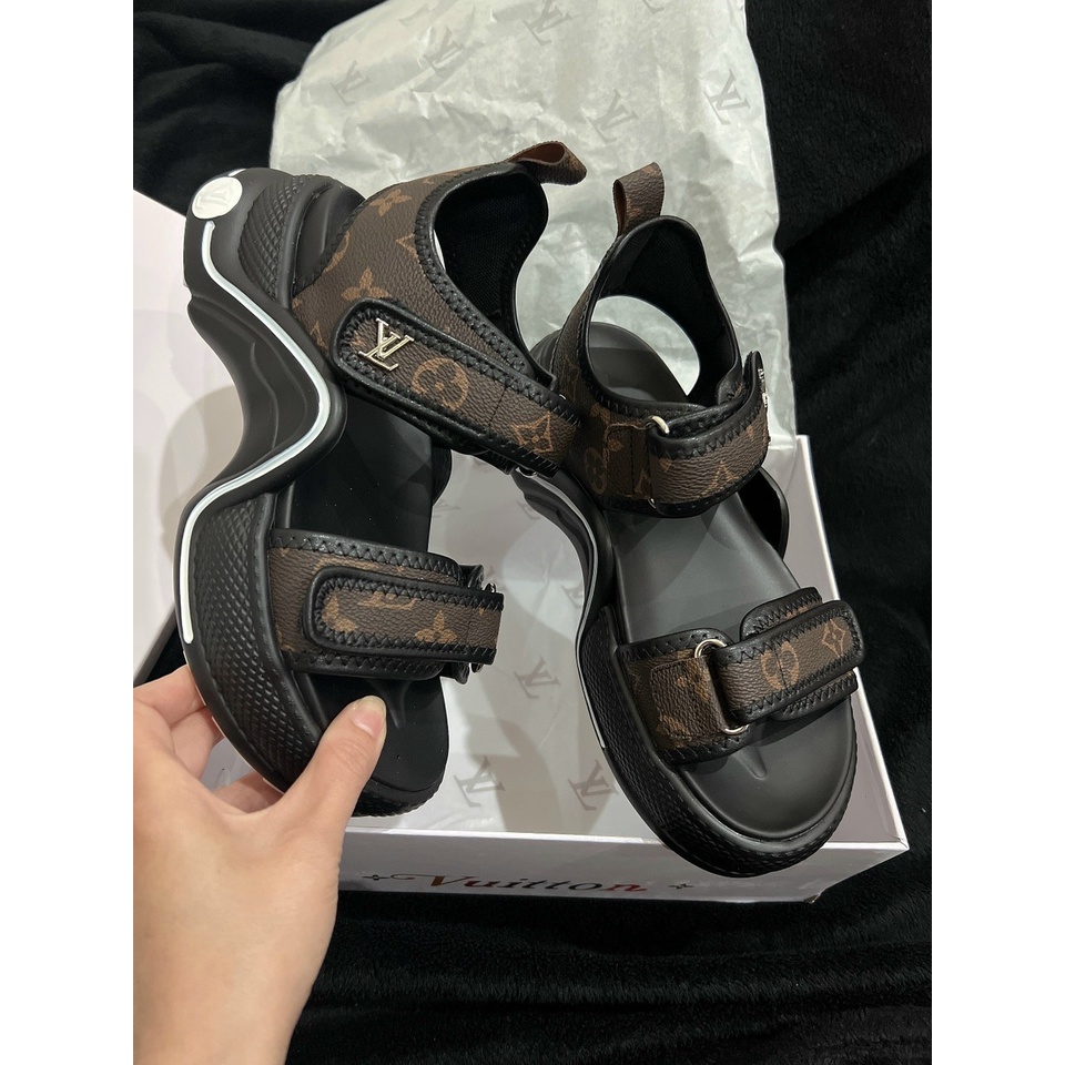 Sandan LV nữ- hàng QC fullbox sẵn màu nâu đen trắng hồng kèm video thật