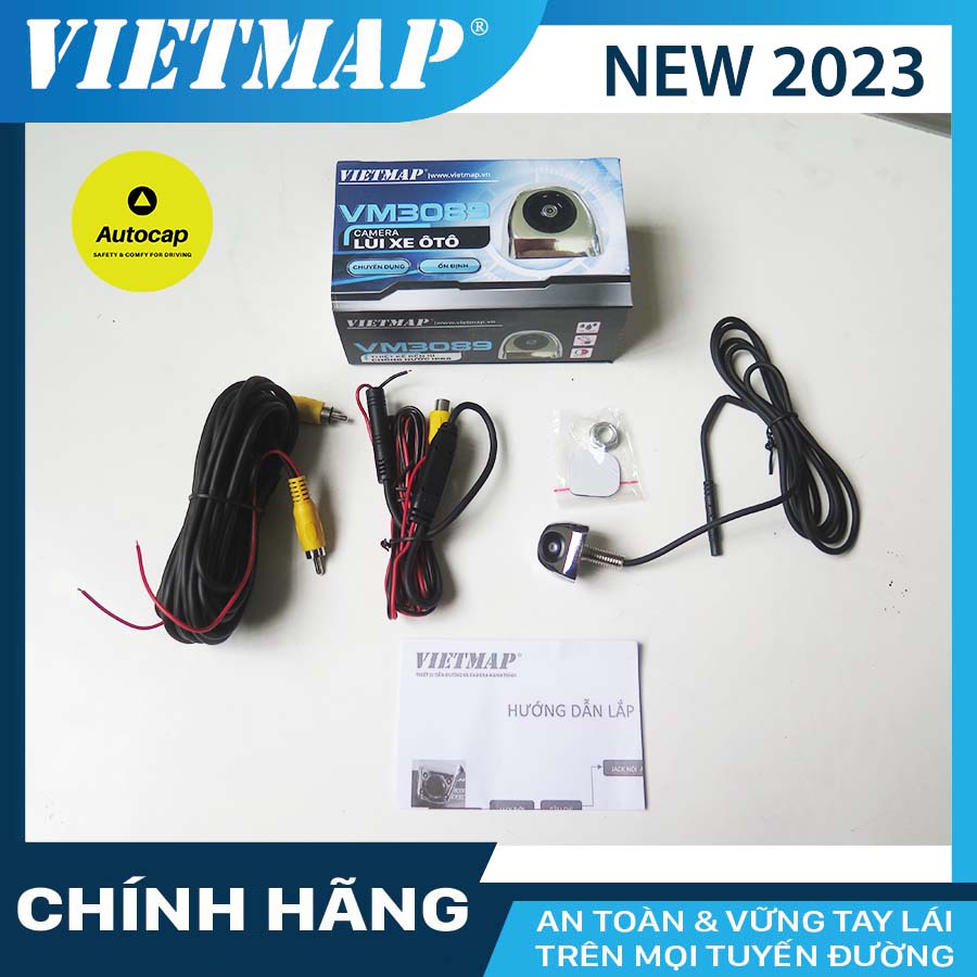 Camera lùi VIETMAP 3089 cho xe ô tô bản nâng cấp 2023 - Bảo hành 12 tháng