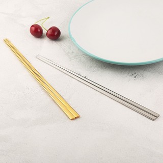 ( Hàng Được Ưa Chuộng)Đũa Inox Hàn Quốc Cán Dẹp [ Thép Không Gỉ ]