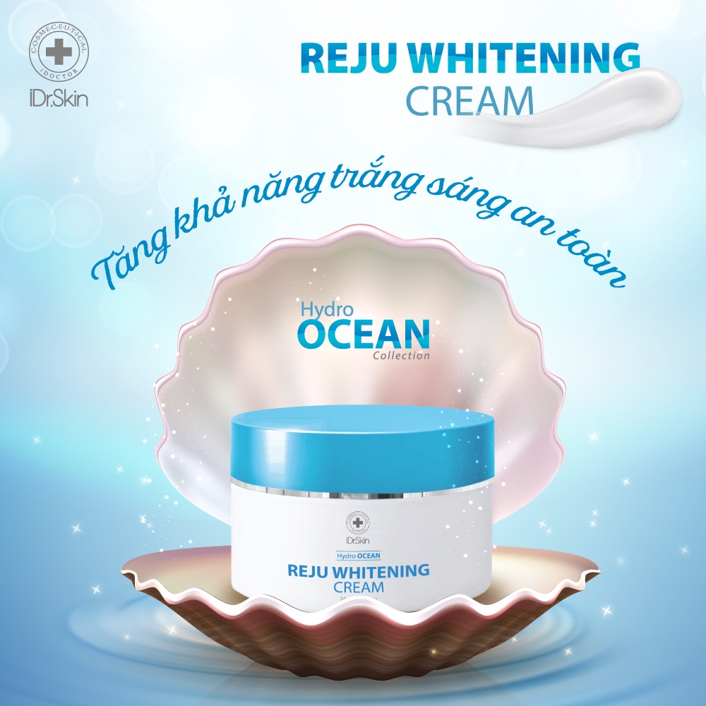 [iDr.Skin Chính Hãng] Kem dưỡng ẩm sáng da Hydro Ocean Reju Whitening Cream 30ml