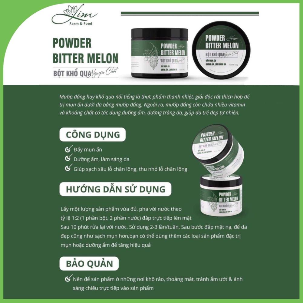 Bột Khổ Qua Lim Farm Food 100gr