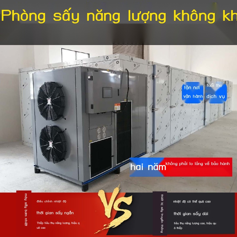 Máy sấy cây kim ngân lớn vả tinh chất màu vàng thịt bò morel thiết bị khô năng lượng không khí thương mại
