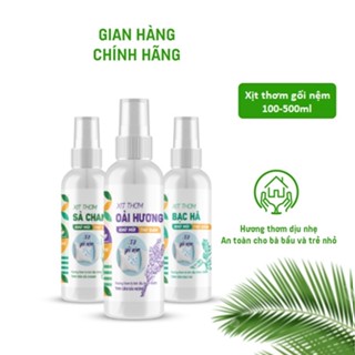 Chai Xịt Thơm Chăn Ga Gối Đệm Nệm 100ml VUATINHDAU Xịt Khử Mùi Nệm, Thơm Gối, Xịt Giường