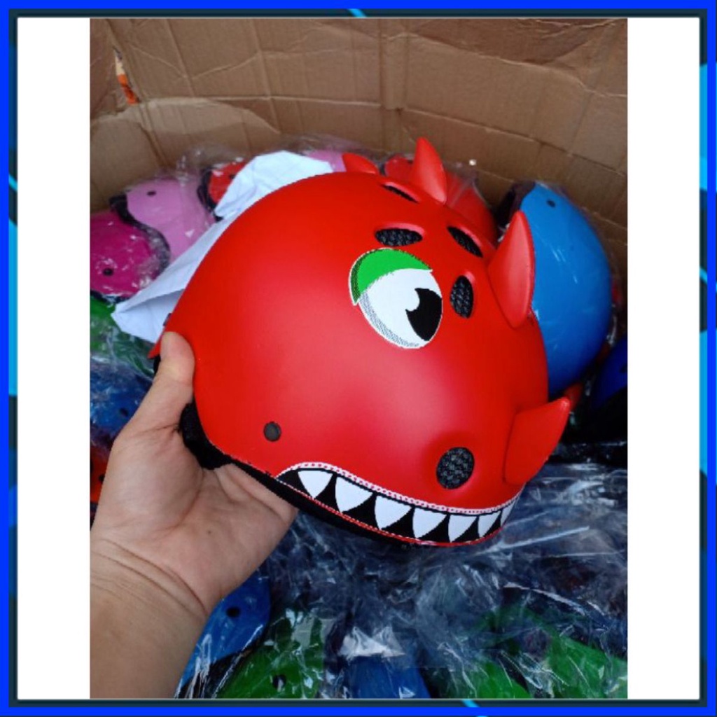 [Tổng Kho] MŨ BẢO HIỂM TRẺ EM KHỦNG LONG CUTE DỄ THƯƠNG, MŨ BẢO HIỂM TRẺ EM NỬA ĐẦU NHẸ DỄ SỬ DỤNG