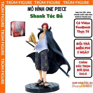 Mô hình, figure one piece tứ hoàng shank tóc đỏ anime, manga vua hải tặc - full box trùm figure