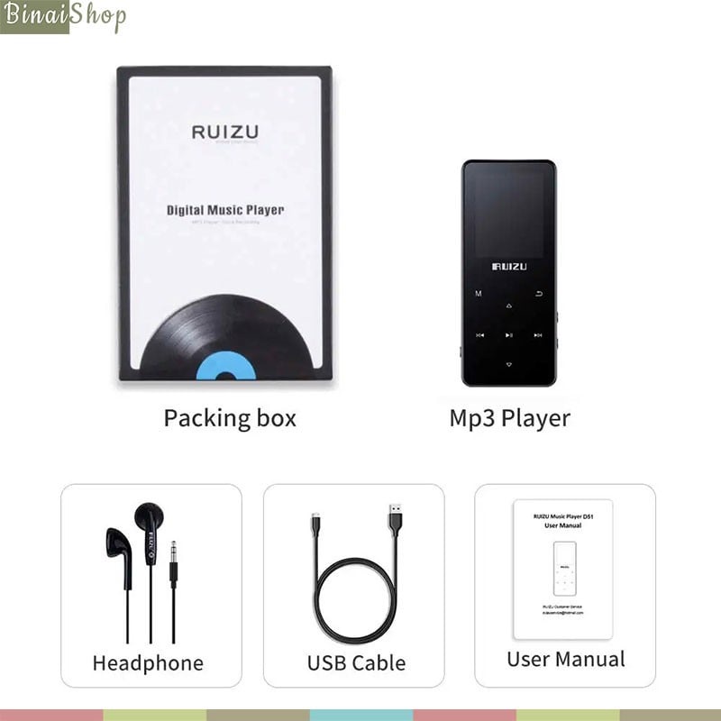 Máy nghe nhạc Lossless Bluetooth, Loa Ngoài Ruizu D22 / D51