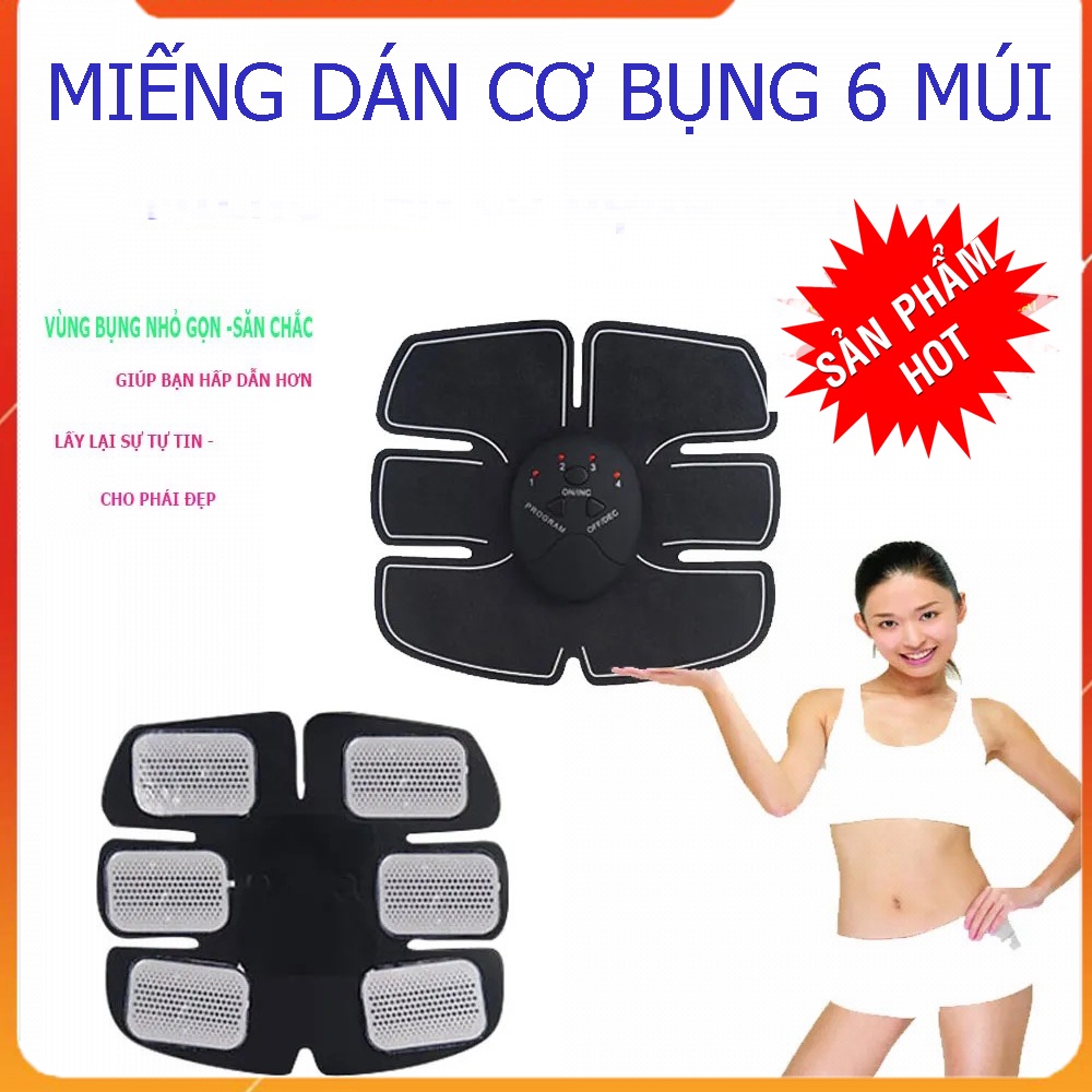 Miếng Dán Tập Cơ Bụng 6 Múi Cao Cấp,Máy Tập Bụng, Máy Tập Thể Dục Giảm Mỡ Bụng,giúp cơ bụng săn chắc và rèn luyện sức kh