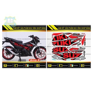 TEM RỜI SATRIA FI CHẾ MẪU 2020 ĐỎ ĐEN