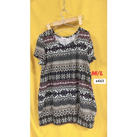 đầm thun len thổ cẩm size M/L.S663