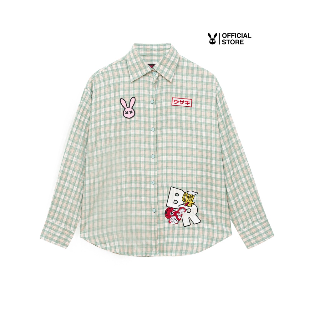 Áo Sơ Mi Unisex Bad Rabbit CHECKED RABBIT SHIRT - Local Brand Chính Hãng