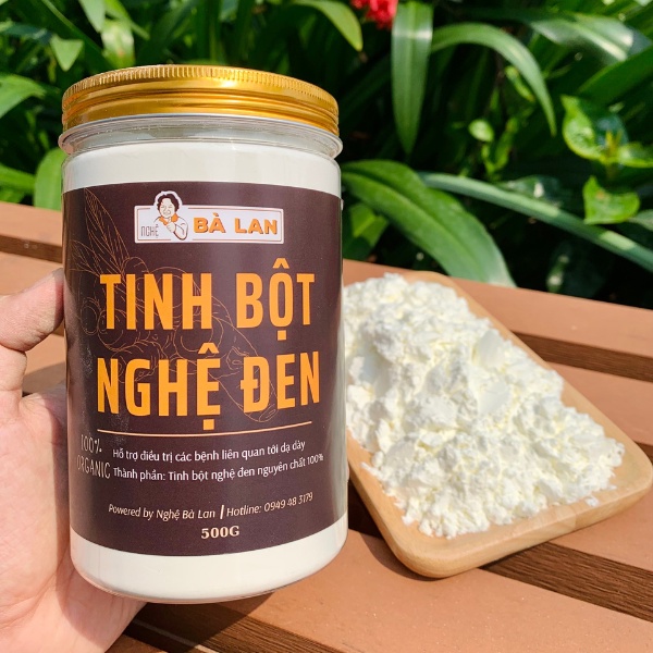 Tinh bột nghệ đen nguyên chất 100% Nghệ Bà Lan - 500g