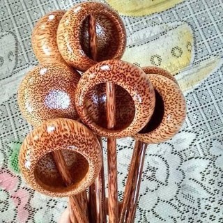 Gáo dừa múc rượu, muỗng gỗ dừa