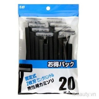 Kai dao cạo râu 2 lưỡi kép thân nhựa - 20p luf-20p