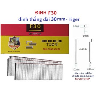 Đinh F30 hiệu Tiger hộp có 4750 cây kim Ghim thẳng dùng bấm gỗ ván