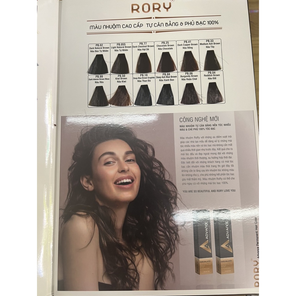 Thuốc Nhuộm Tóc RORY Advance Nano Balance 100ml