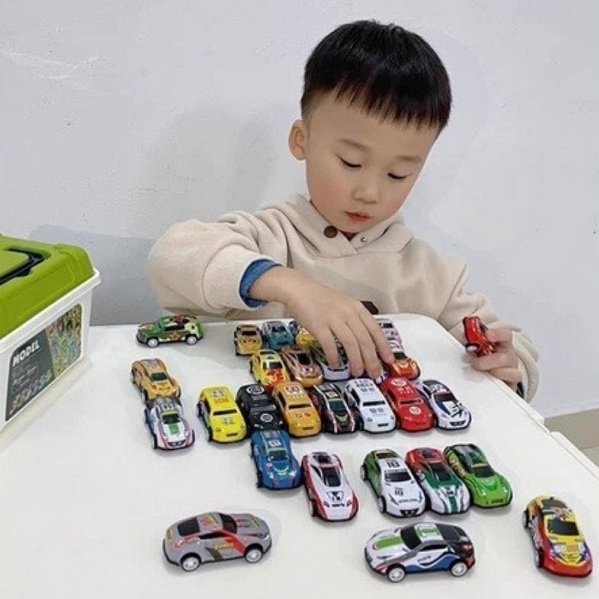 [Đam Mê Đời Trai] Bộ Sưu Tập 30 Mô Hình Ô Tô Đồ Chơi Dây Cót Bánh Đà Tặng Kèm Hộp Đựng