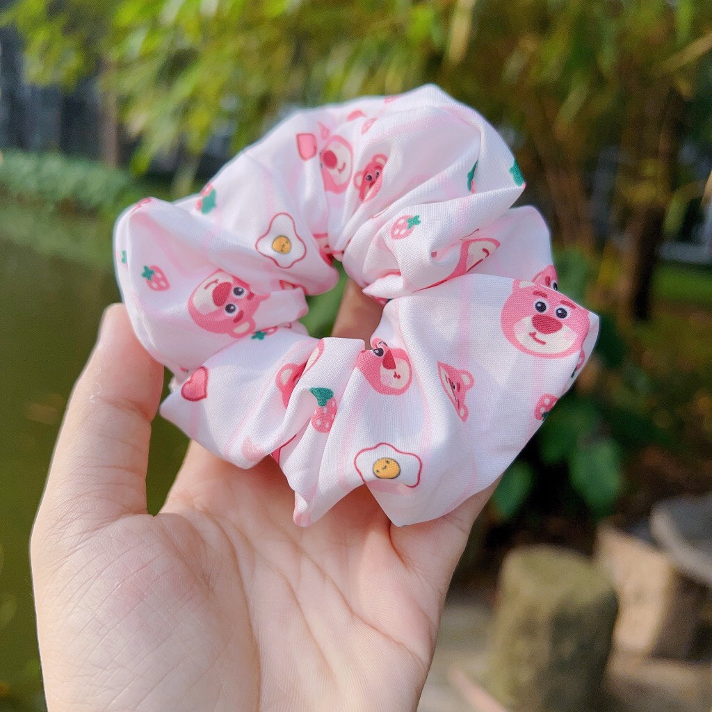 Dây buộc tóc, thun cột tóc scrunchies dễ thương