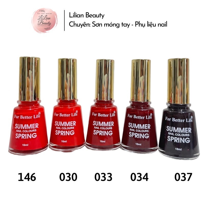 Combo 5 chai sơn móng tay gel lạnh Summer màu đẹp, dễ sử dụng, dung tích 16ml