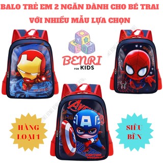 Cặp balo trẻ em benri 2 ngăn với nhiều mẫu lựa chọn siêu đáng yêu chống gù chống nước dành cho bé trai cấp 1 mã hs-cc1
