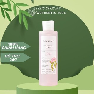 Nước hoa hồng [Dùng là mê-Hàng Auth] Nước hoa hồng dưỡng da cung cấp độ ẩm Mamonde Rose Water Toner Hàn Quốc 250ml
