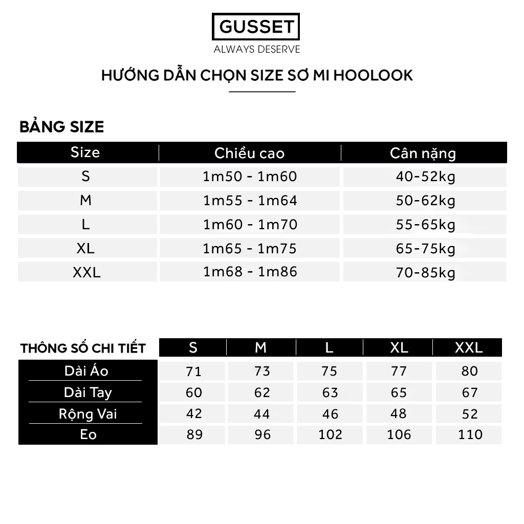 Áo sơ mi nam lụa HOOLOOK SHIRT - GS20