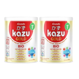 Combo 2 Lon Sữa Kazu Gold Gain, Bio, Kao, Miễn Dịch 0+ 1+ 2+ 810g [Date 2026]