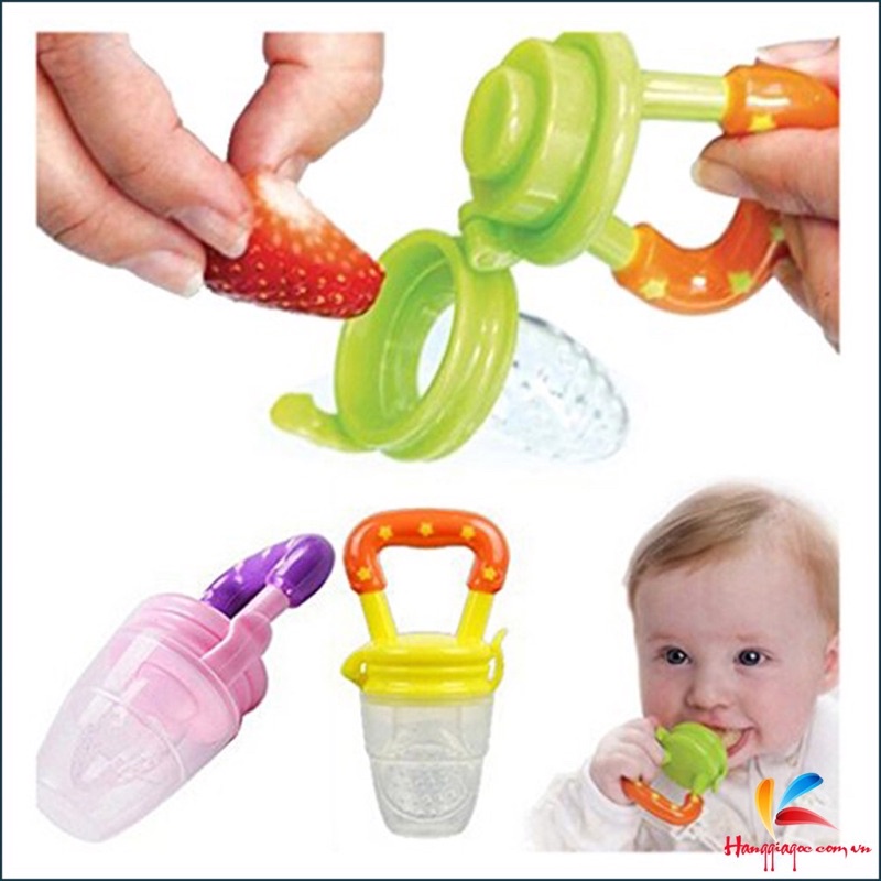 Túi nhai ăn dặm chống hóc cho bé bằng Silicone cao cấp
