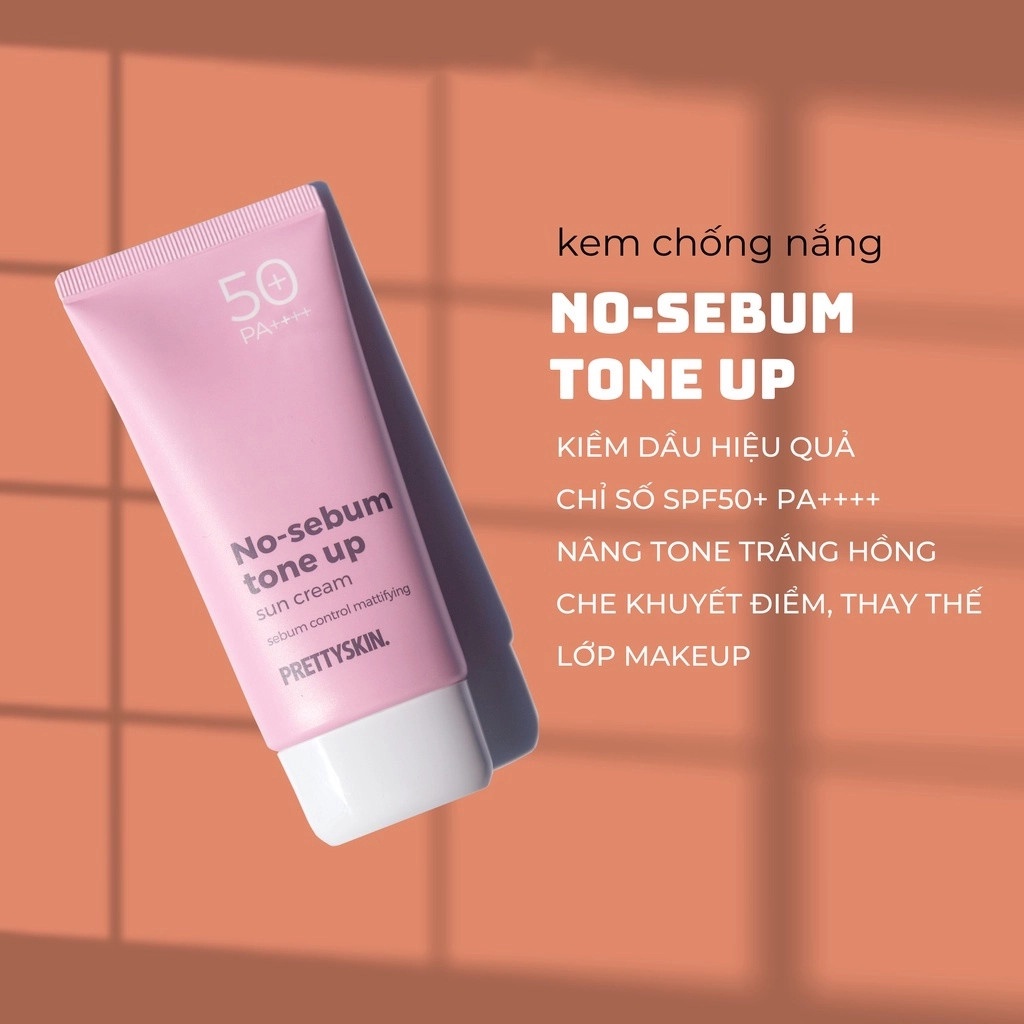 Kem Chống Nắng Nâng Tone, Kiềm Dầu Prettyskin 70ml