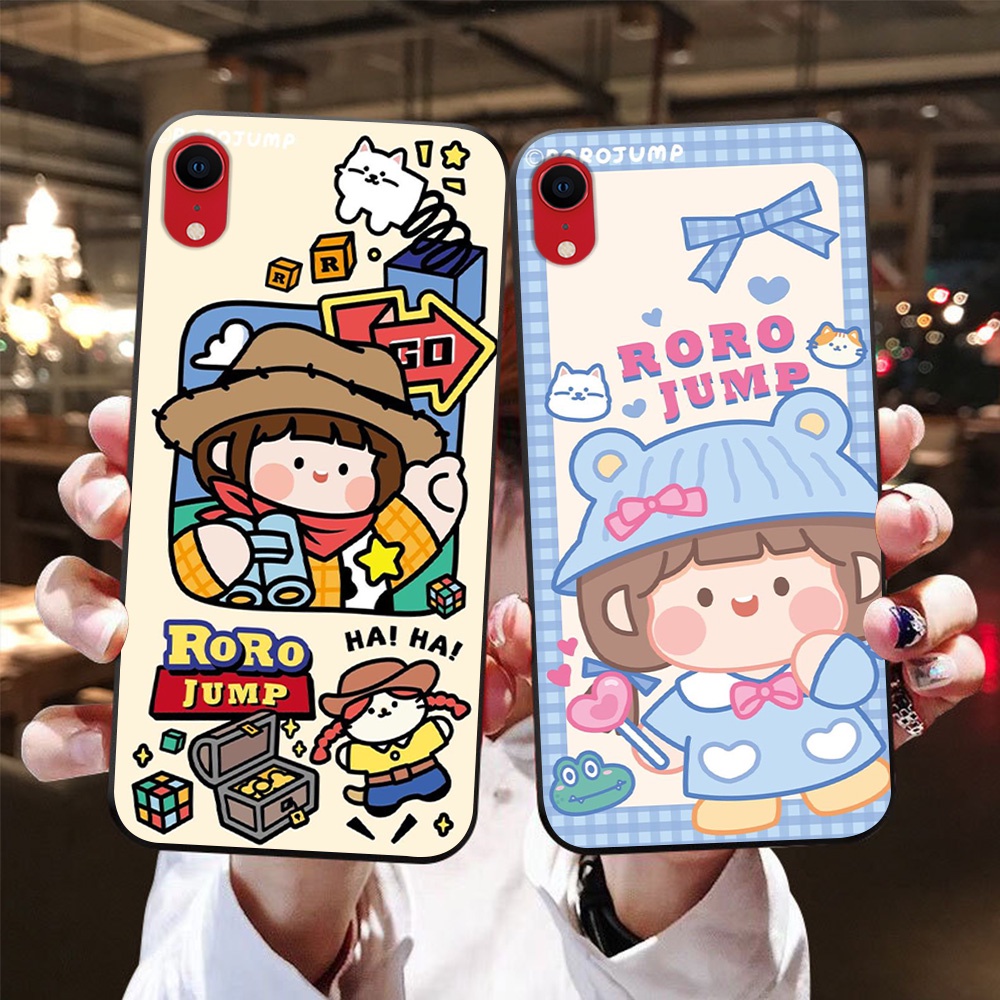 Ốp lưng Iphone XR in hình nhân vật hoạt hình ROROJUMP siêu cute