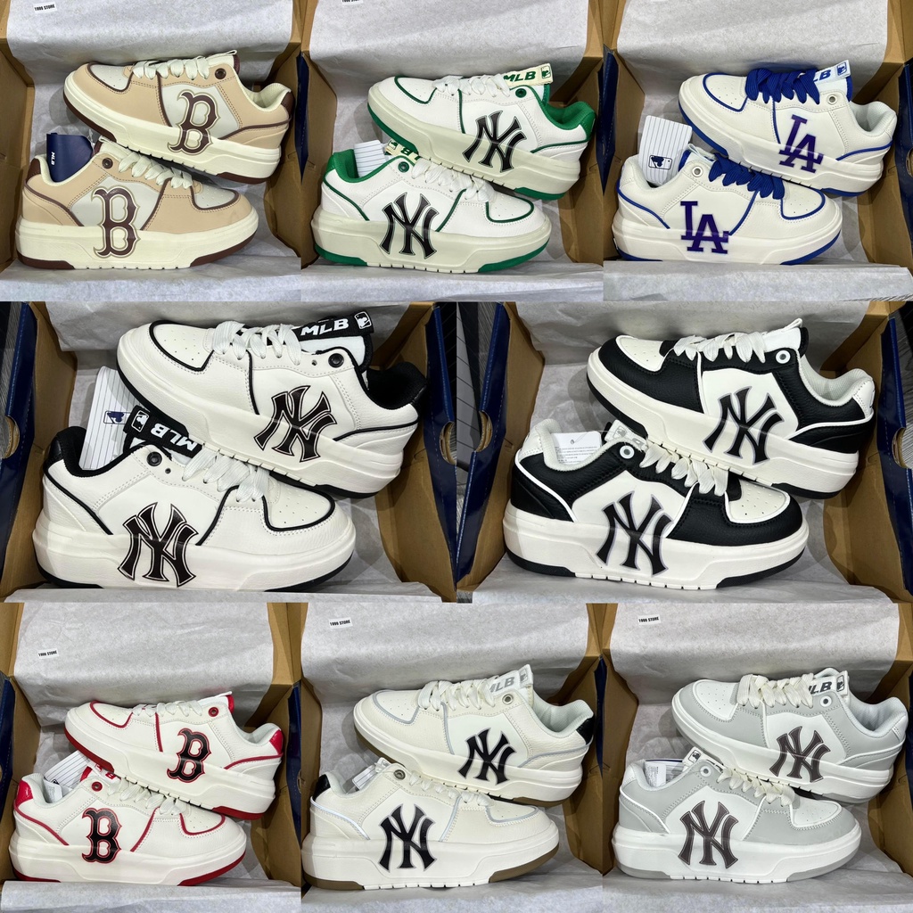 Giày MLB Chunky Liner Nam Nữ Màu Đen, xanh, xám, nâu, Giày Sneaker MLB Chunky Hot Trend Full Box