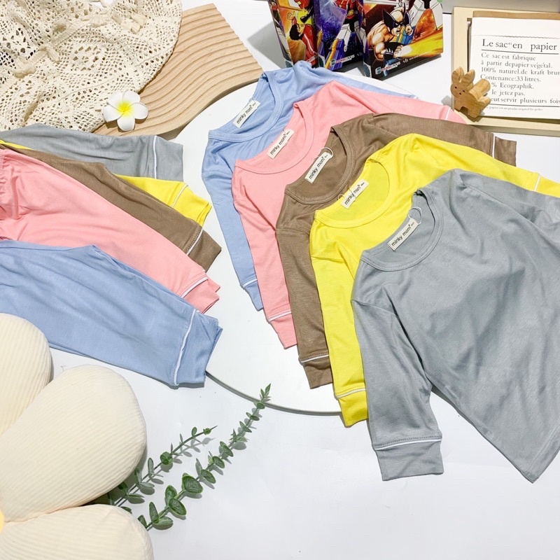 Bộ lửng thun lạnh loại 1 cho bé size 13-16kg