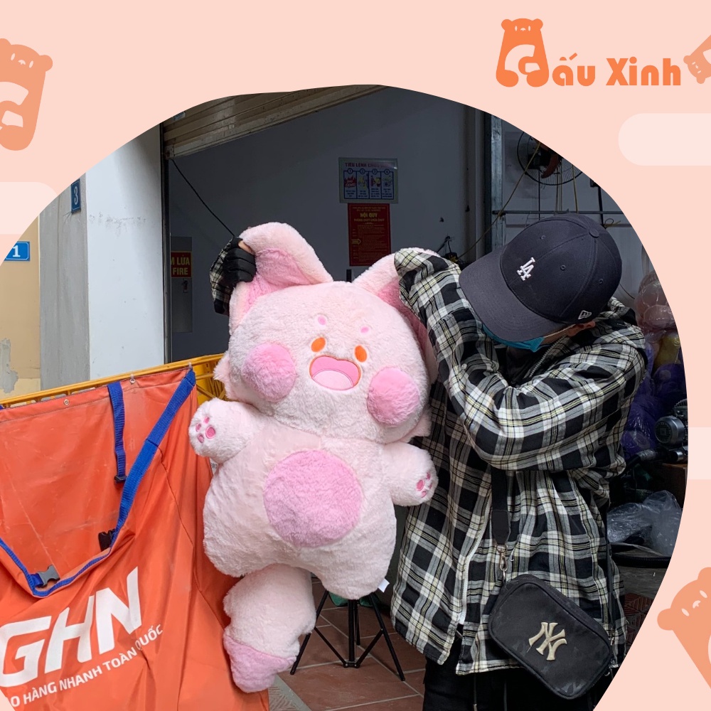 Gấu Bông Mèo Dudu Dễ Thương 6 Màu Full Size Mèo Nhồi Bông Mềm Mại Dễ Thương Cho Bé Và Bạn Gái - Gấu Xinh - G93