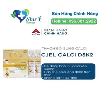 Thạch canxi cjel cpc1- hương vali hộp 20 gói
