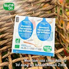 Men làm sữa chua hữu cơ bổ sung  lợi khuẩn Natali 2x6g - Shanti