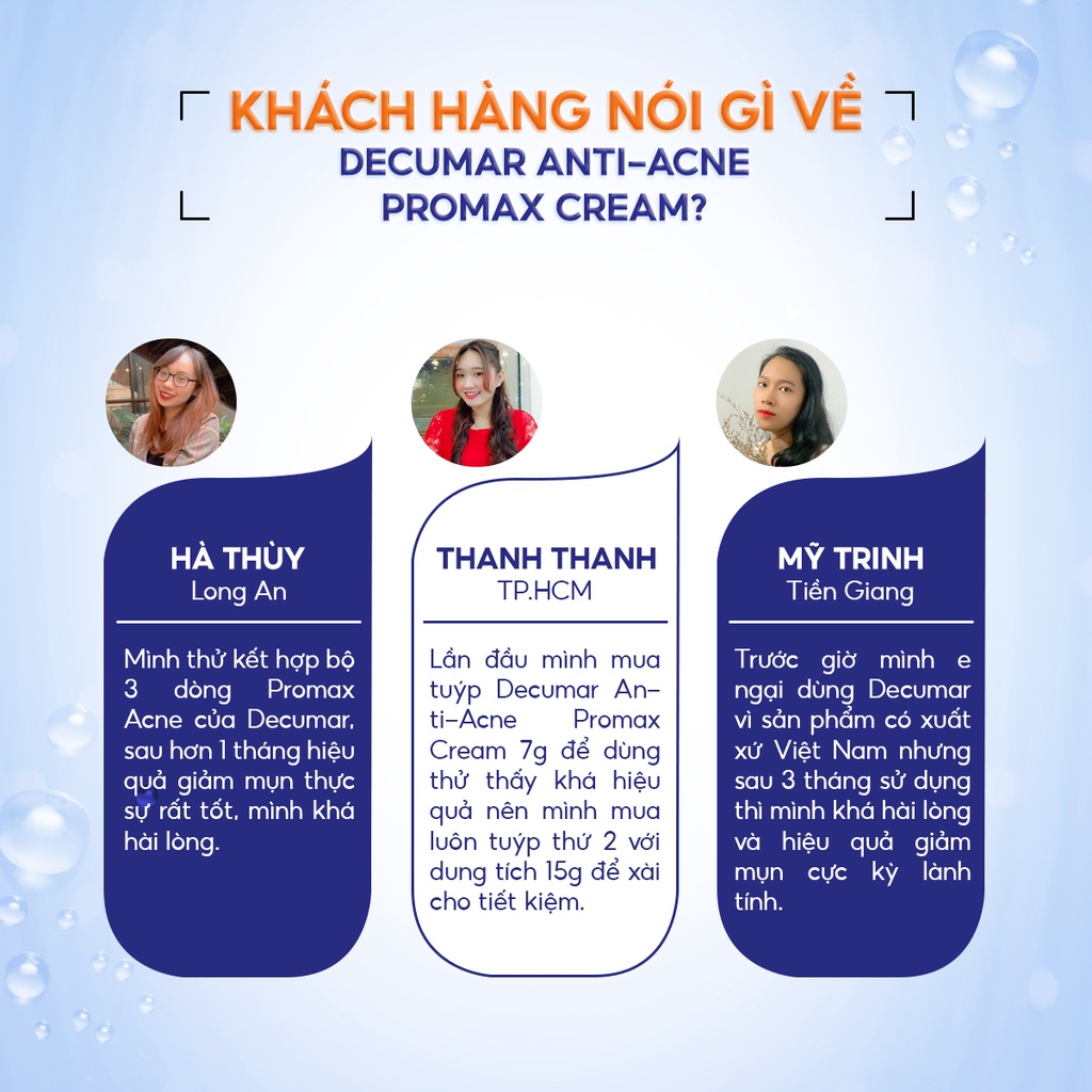 Kem Ngừa Mụn, Ngừa Sẹo, Tái Tạo Da Decumar Anti-Acne Promax Cream 7gr/ 15g - AJA'S SKINLAB