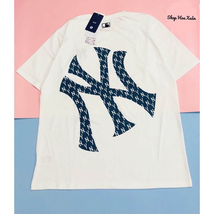 Áo thun mlb form unisex form rộng thoải mái, áo phông nam nữ full tag, túi, chất cotton siêu đẹp