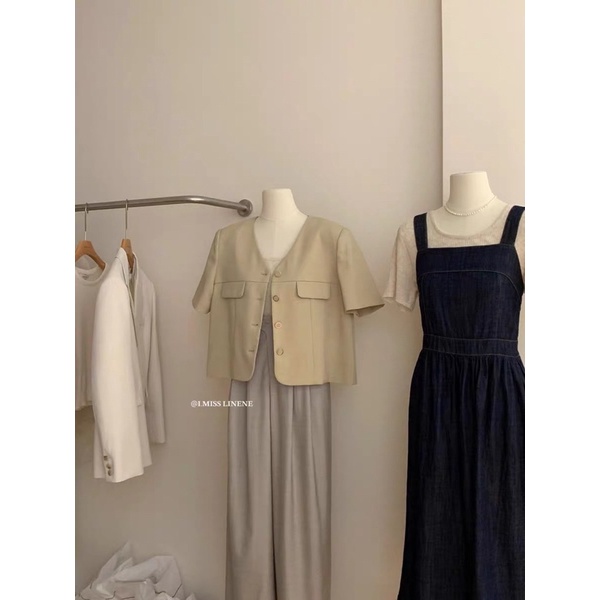 Áo vest cộc I MISS LINENE 70008 (Hàng có sẵn)🇰🇷 | BigBuy360 - bigbuy360.vn